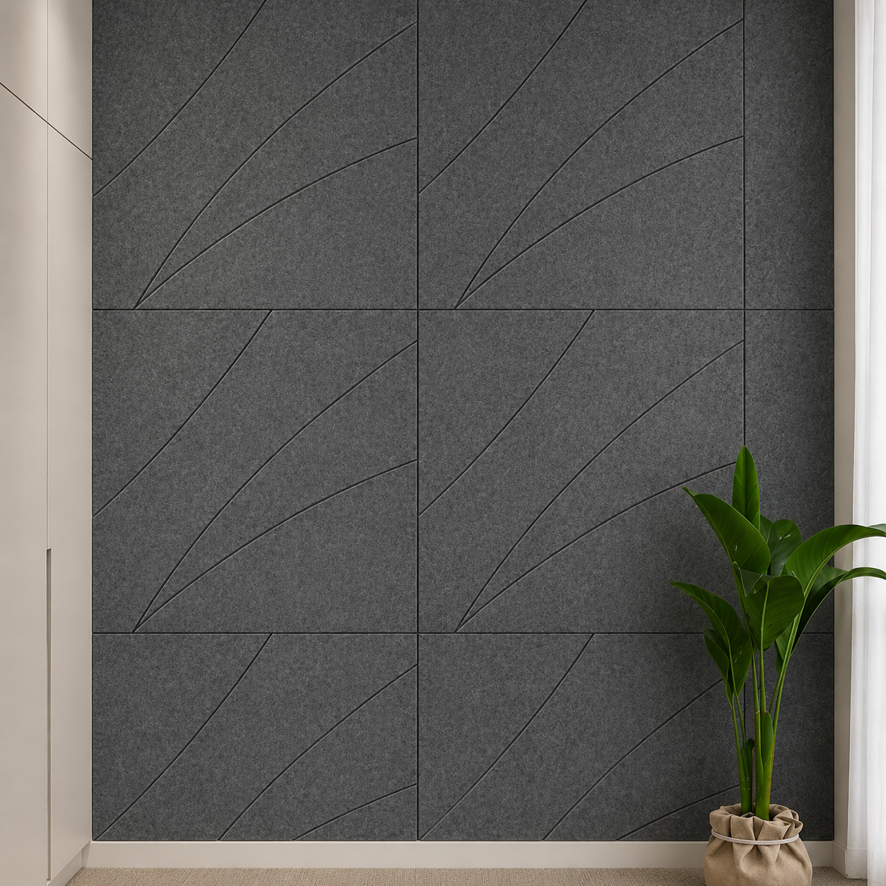 Vector Sweep PET Felt Acoustic Board