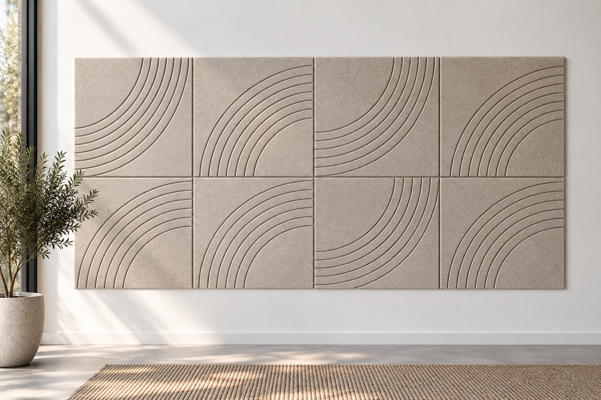 Ripple PET Felt Acoustic Board