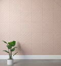 Dynamic PET felt acoustic panels featuring engraved geometric patterns for modern architectural spaces.